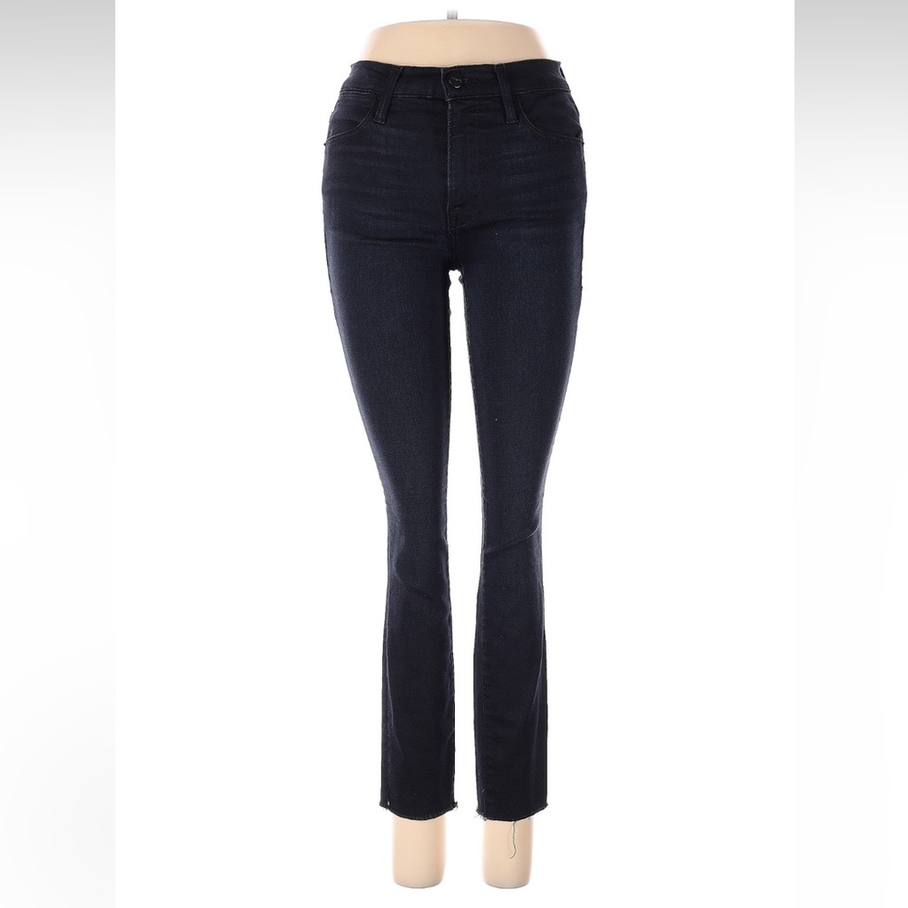 Frame Dark Wash High Rise Cropped Jeans Size 27